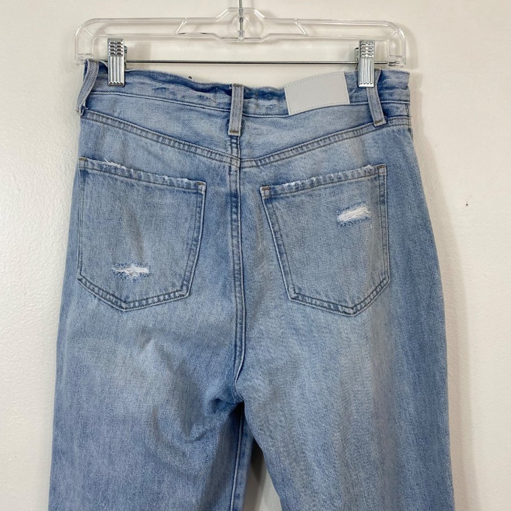 Pistola Womens Cassie Super High Rise Distressed Straight Leg Jeans Size 26 - Picture 7 of 7